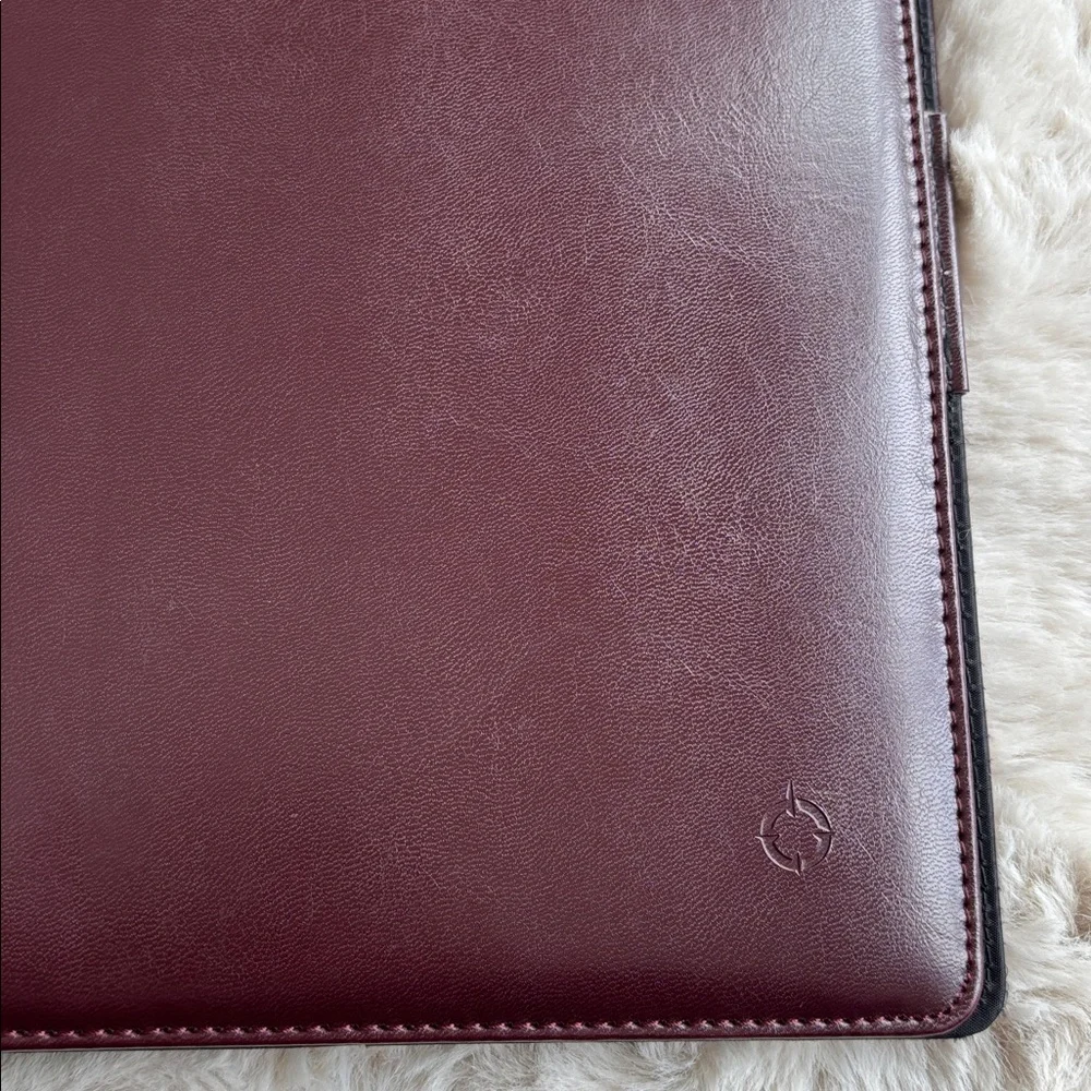 Franklin Covey Original Classic 7-Ring Starter Binder Burgundy Vintage‎ MCM